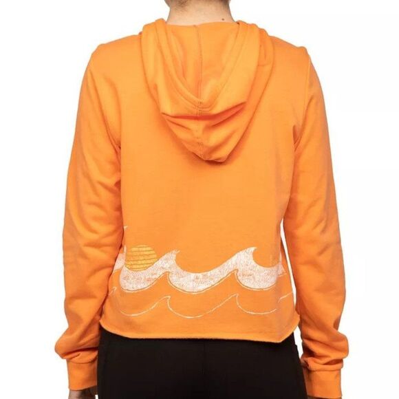 Hurley Juniors' Luette Cut Off Hoodie - Picture 3 of 3